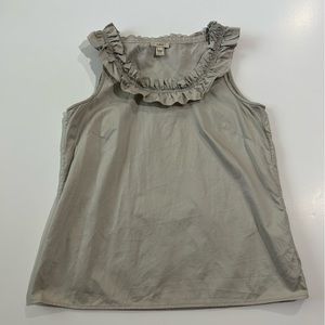 J CREW. Size 6 ruffle top sleeveless tank dress